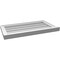 Ekena Millwork Vertical Surface Mount PVC Gable Vent w/ 2"W x 2"H , Brickmould Sill Frame, 28"W x 16"H GVPVE28X1603SN - alternate 4